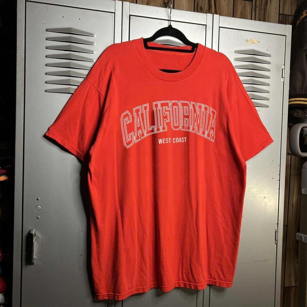 Light Red California West Coast Tee